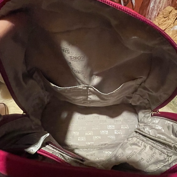 New Michael Kors pink leather backpack - Picture 4 of 11